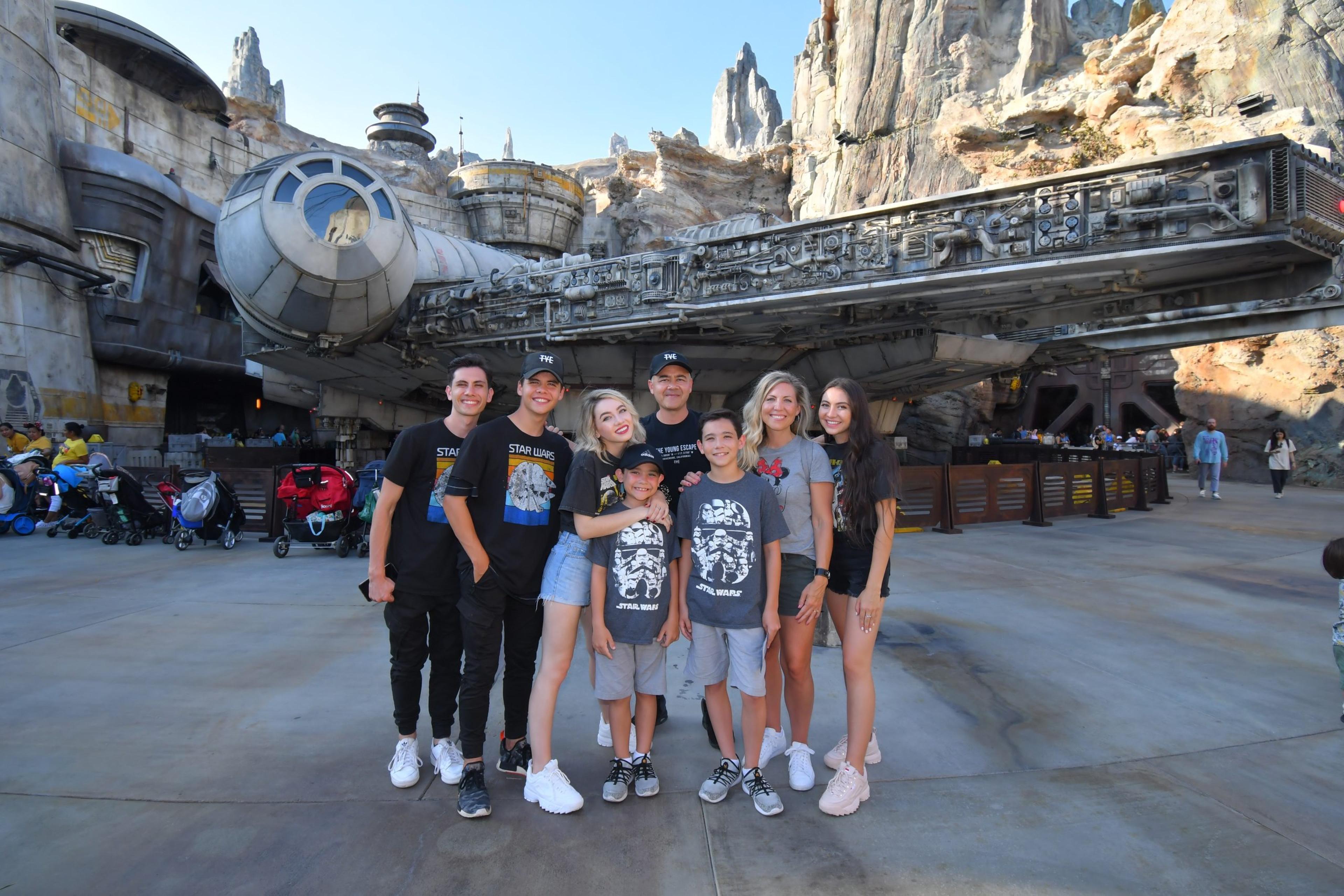 Star Wars family at Galaxy's Edge